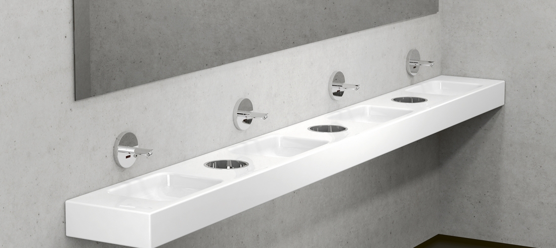 Waschbecken für öffentliche Waschräume